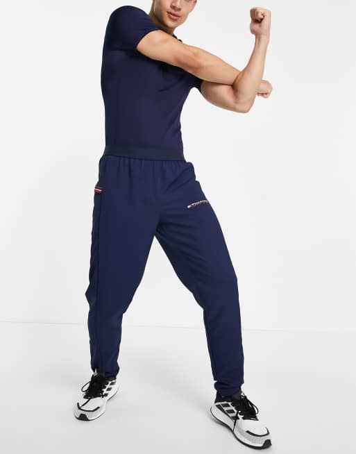 Tommy hilfiger navy shop taped track pants