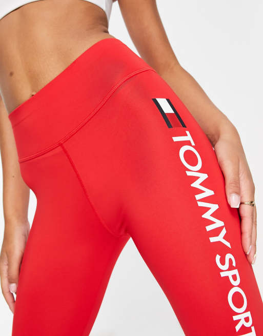 Red tommy sales hilfiger leggings