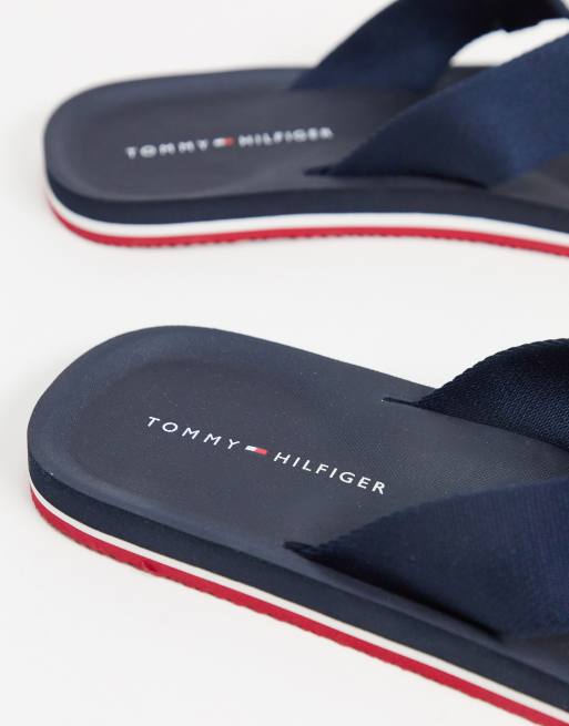 Tommy hilfiger corporate stripe clearance beach sandal