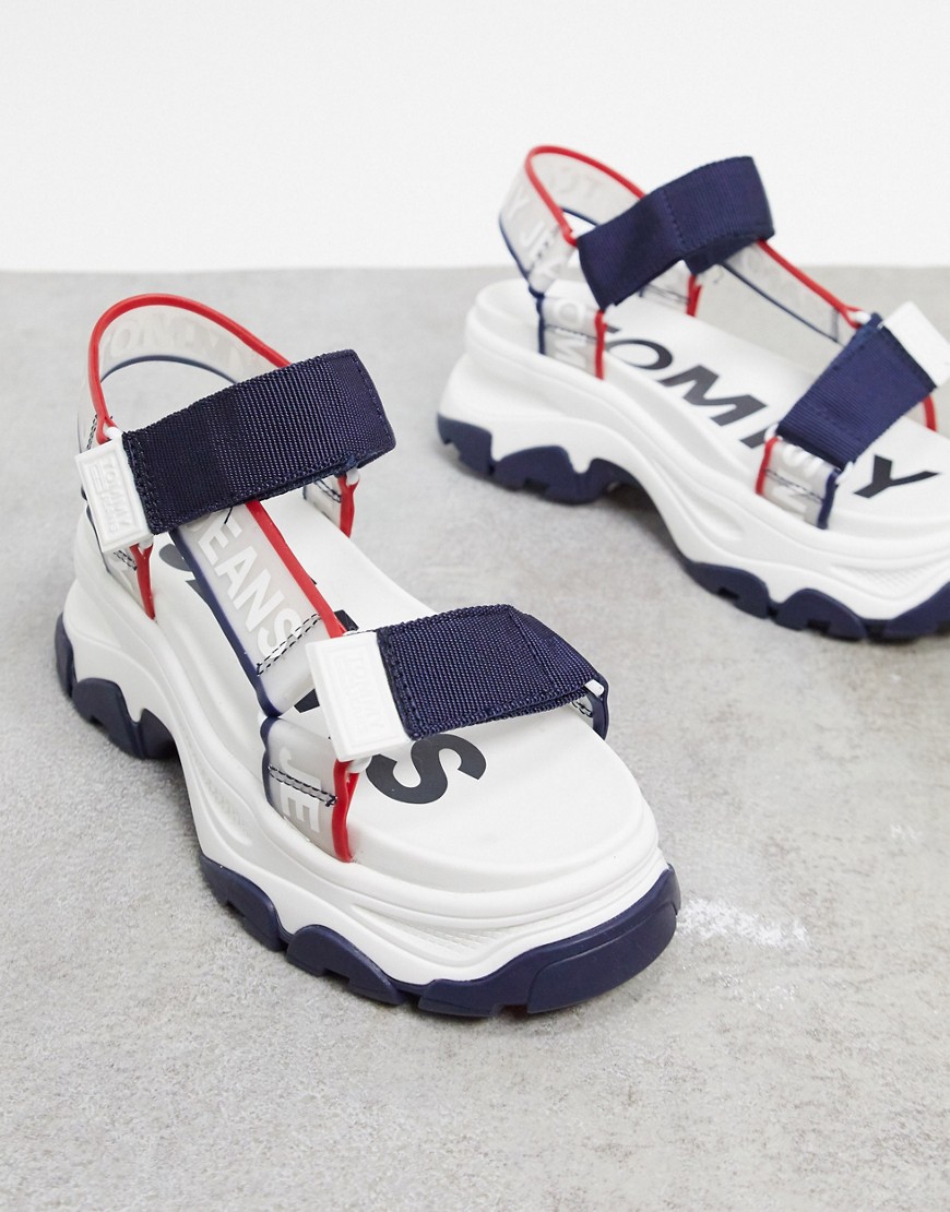 Tommy Hilfiger sporty strap sandals in navy