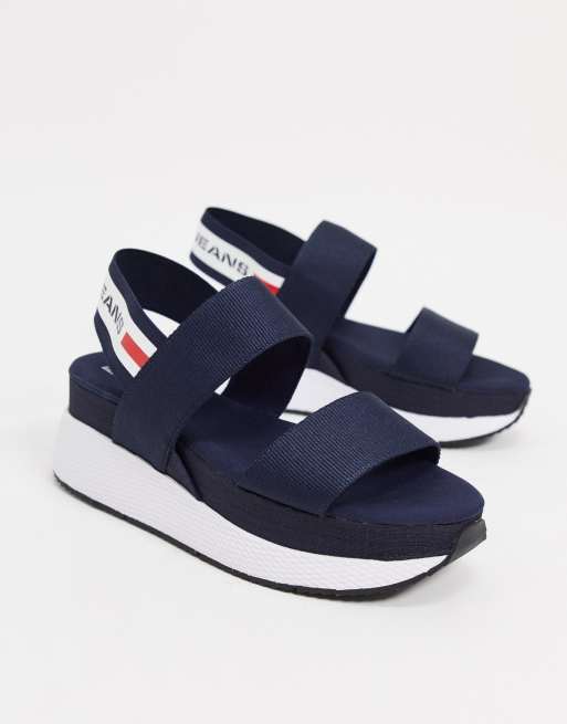 Tommy Hilfiger sporty strap sandals in navy