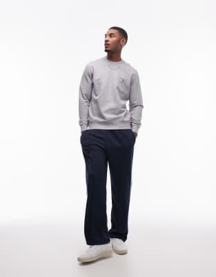 Tommy Hilfiger Stack Logo Sweatshirt In Gray