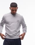 [Tommy Hilfiger] Tommy Hilfiger stack logo sweatshirt in grey M Grey heather