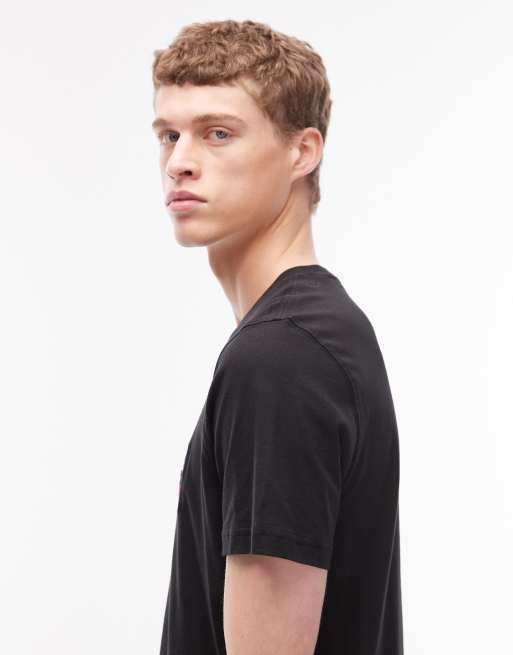 Tommy Hilfiger stack logo t-shirt in black, 4 of 5