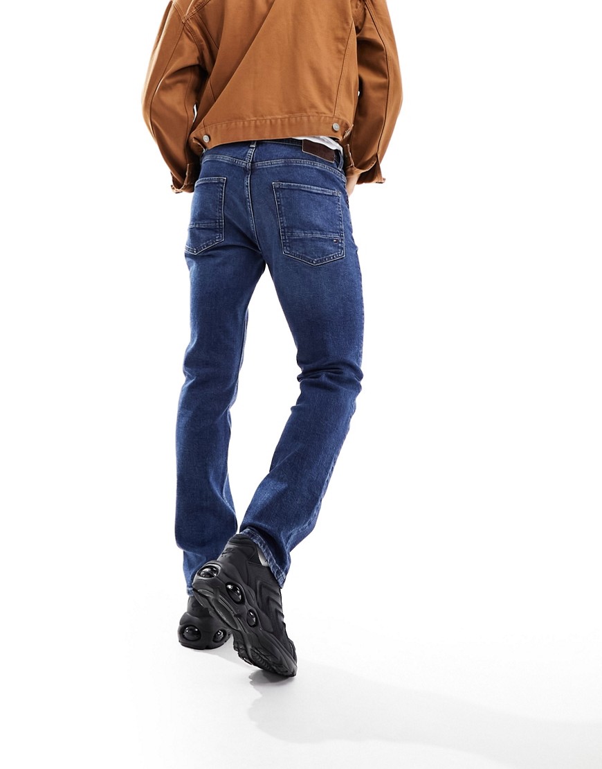 Tommy Hilfiger straight denton straight leg jeans in indigo-Blue
