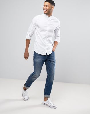 tommy hilfiger core stretch slim fit oxford shirt