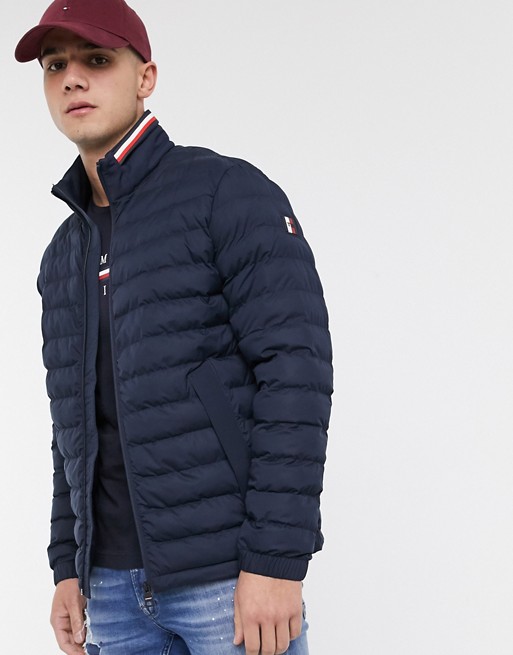 Tommy Hilfiger stretch quilted nylon jacket in navy