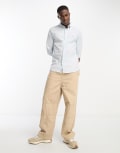 [Tommy Hilfiger] Tommy Hilfiger stretch regular fit Oxford shirt in blue M Calm blue