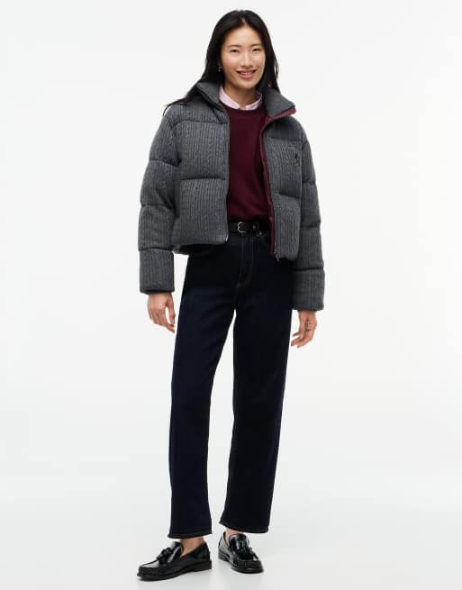 Tommy Hilfiger Strickjacke aus Wollmix mit Zopfmuster in Dunkelgrau, 2 von 7