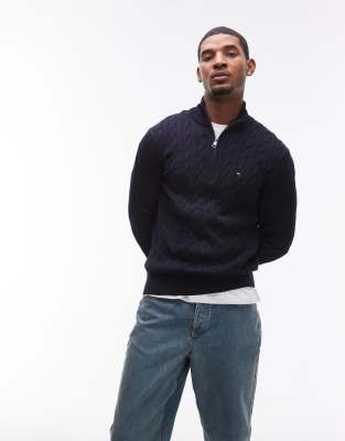 Tommy Hilfiger - Herren - Troyer - S - Marine - Bild 5