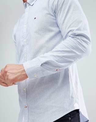 tommy hilfiger blue oxford shirt
