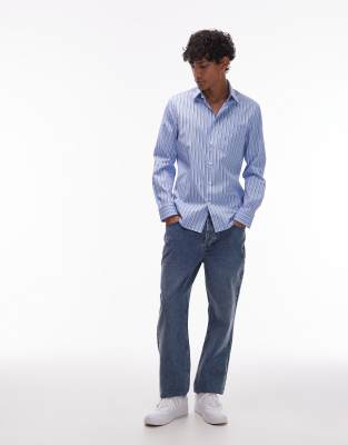Tommy Hilfiger Stripe Shirt In Blue