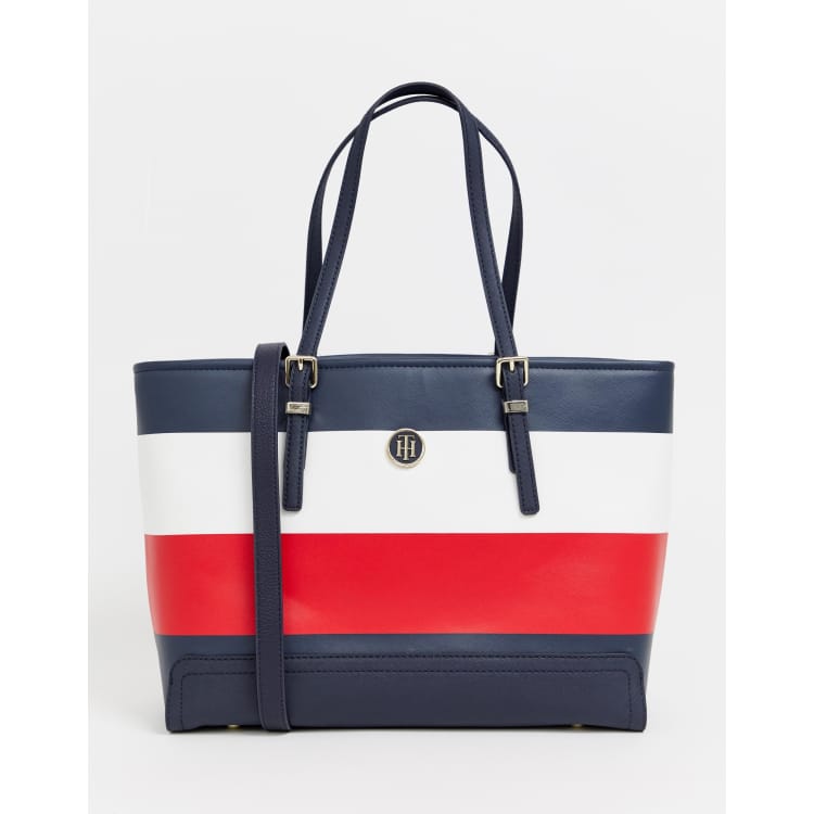 Tommy hilfiger striped store tote bag