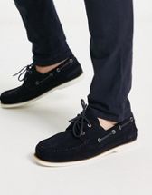 Tommy Hilfiger Classic Suede Driver Shoes Navy
