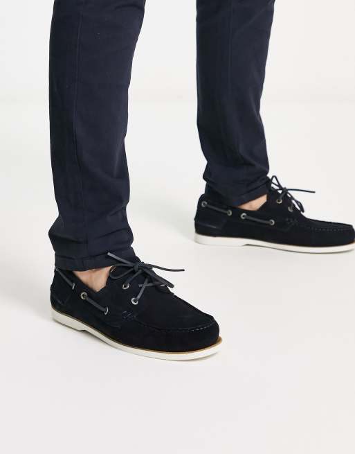 Blue suede hot sale boat shoes