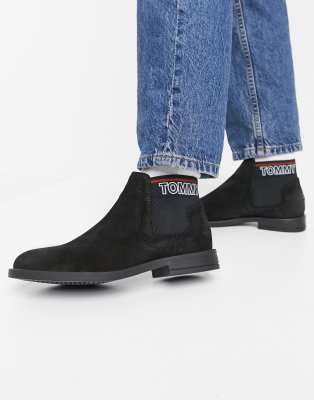 tommy hilfiger chelsea boots black