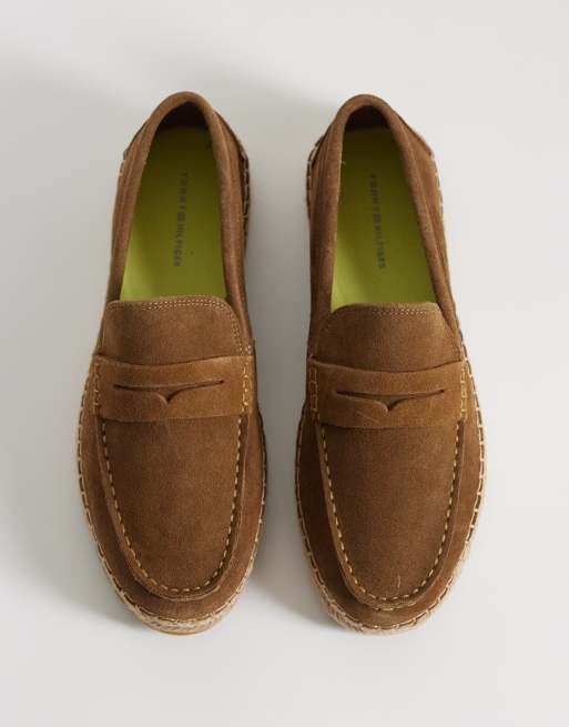Tommy Hilfiger - Suède espadrilles in lichtbruin, 2 van 4