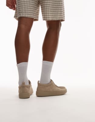 Tommy Hilfiger Suede Moccasin Shoes In Neutral