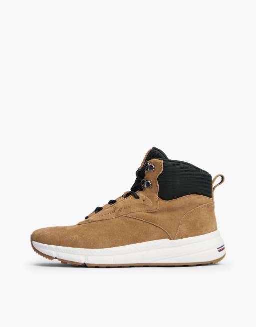 Tommy Hilfiger Suede warm lining hybrid chukka boots in brown, 7 of 7