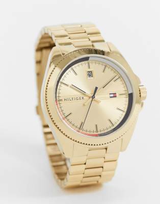 hilfiger gold watch