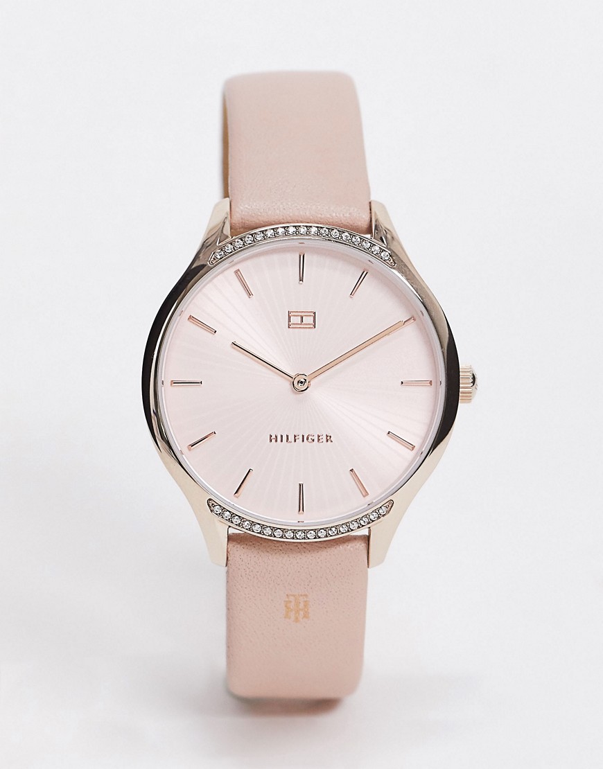 Tommy Hilfiger sunray pink leather watch 1782215