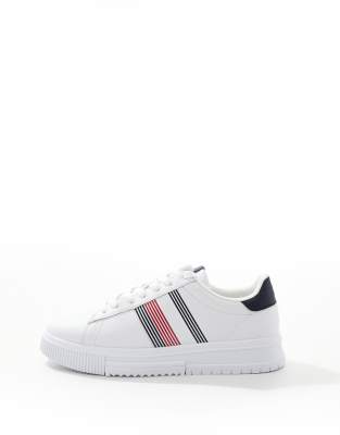 Tommy Hilfiger Supercup Lth Seasonal Sneakers In White