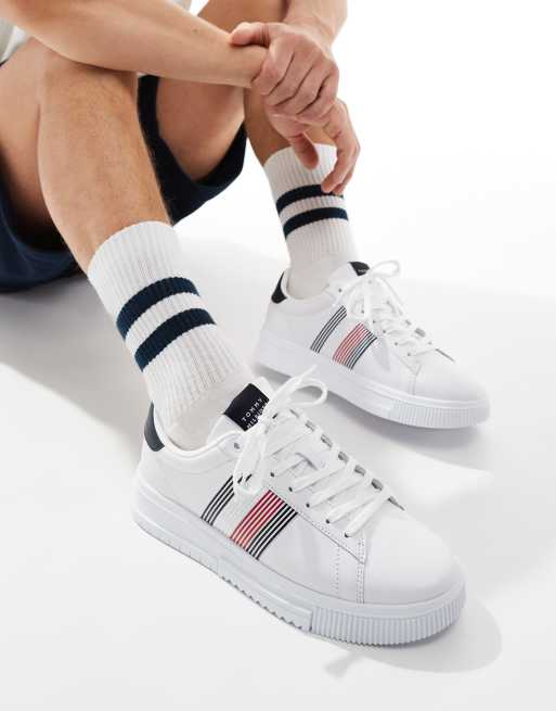 Tommy Hilfiger Supercup Sneakers bianche in pelle ASOS