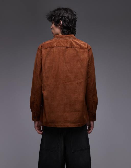 Tommy Hilfiger - Surchemise en velours côtelé - Marron, 3 de 5