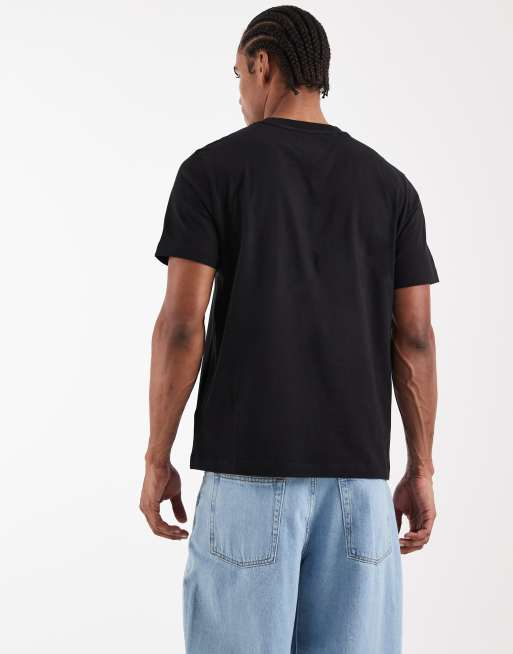 Tommy Hilfiger – Svart t-shirt i regular fit med flagglogga, 5 av 5
