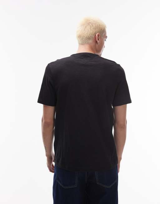Tommy Hilfiger – Svart t-shirt med palmtryck, 3 av 4