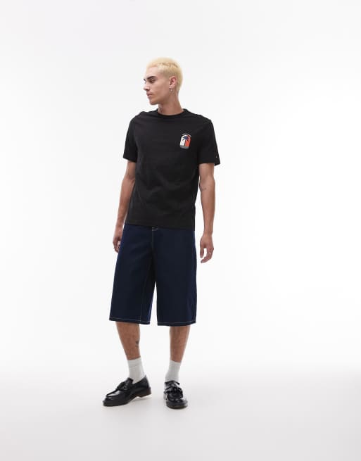 Tommy Hilfiger – Svart t-shirt med palmtryck, 4 av 4