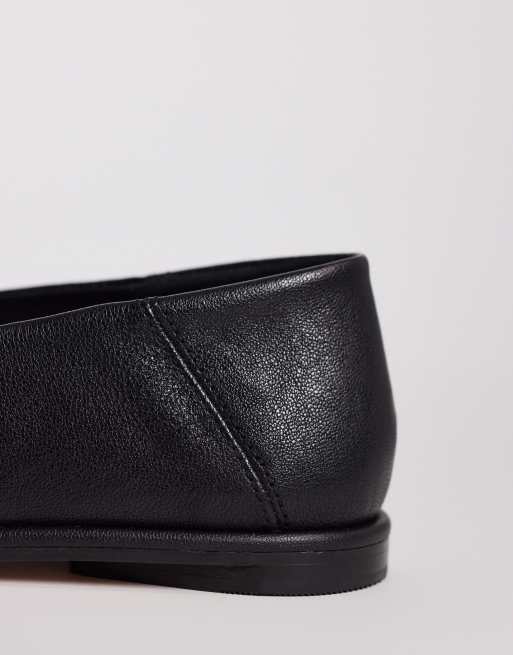 Tommy Hilfiger – Svarta loafers med mjuk, vikbar klack i läder, 2 av 4