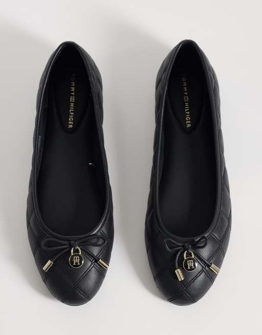 Tommy Hilfiger – Svarta, quiltade ballerinaskor, 2 av 4