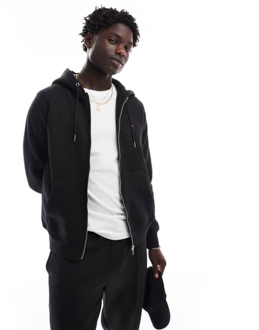 Tommy Hilfiger - Sweat à capuche classique à fermeture éclair - Noir