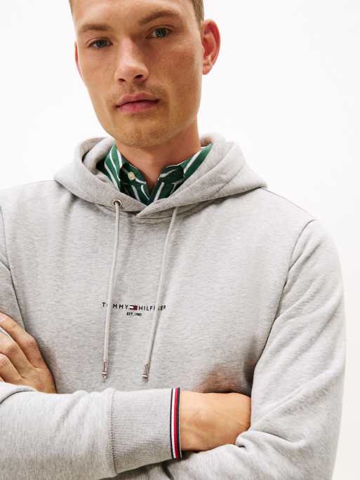 Tommy Hilfiger - Sweat à capuche en polaire à logo et liseré - Uni, 2 de 5