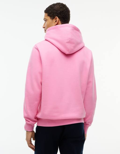 Tommy Hilfiger sweat à capuche en polaire peached avec cordon de serrage contrastant en blush synthétique, 4 de 6