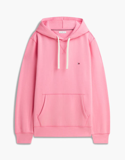 Tommy Hilfiger sweat à capuche en polaire peached avec cordon de serrage contrastant en blush synthétique, 5 de 6