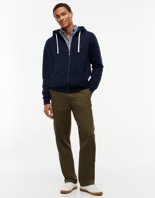 Tommy Hilfiger sweat à capuche zippé en polaire avec broderie drapeau bleu marine, 2 de 6