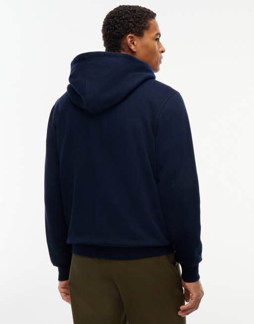 Tommy Hilfiger sweat à capuche zippé en polaire avec broderie drapeau bleu marine, 4 de 6