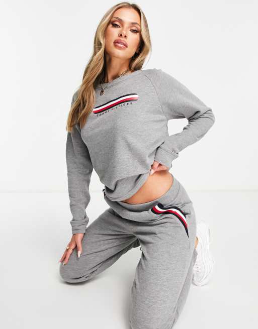 Tommy Hilfiger Sweat à logo Gris chiné ASOS