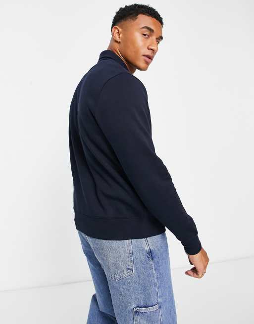 Tommy Hilfiger - Sweat avec logo brodé et col zippé - Bleu marine, 3 de 4