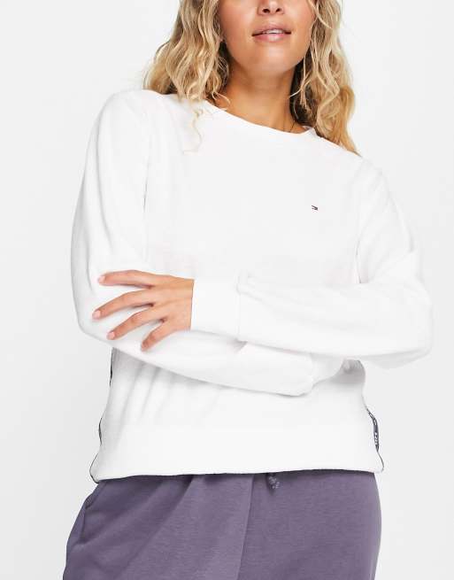 Haut Pull ANN HODGE For MILLICENT - Tissu éponge Blanc - Taille M - Occasion Très Bon état