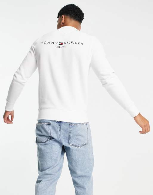 Tommy Hilfiger - Sweat ras de cou avec logo au dos - Blanc, 2 de 4