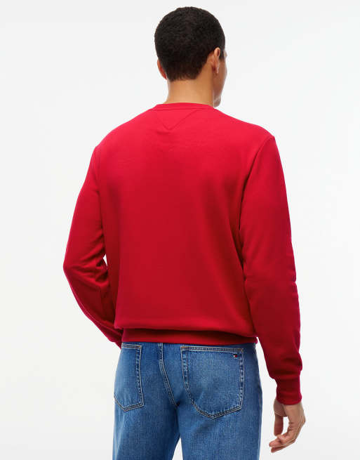 Tommy Hilfiger sweat-shirt en tissu éponge à logo rouge moyen, 4 de 6