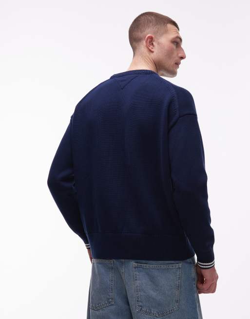 Tommy Hilfiger sweater in navy, 3 of 5