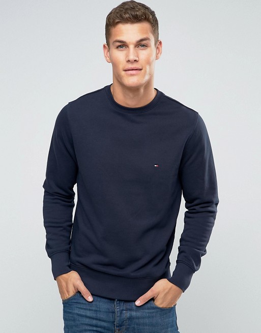 Tommy Hilfiger Sweatshirt With Flag Logo In Navy | ASOS