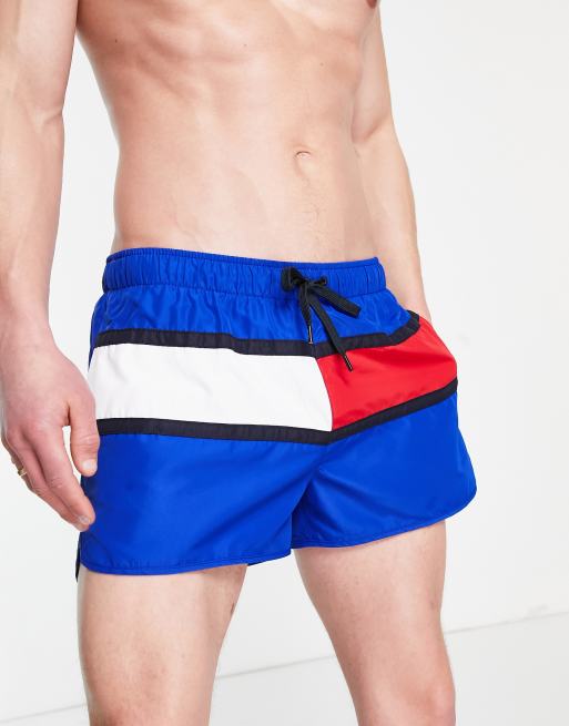 Tommy hilfiger flag logo deals swim shorts