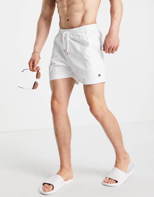 White tommy hilfiger store swim trunks