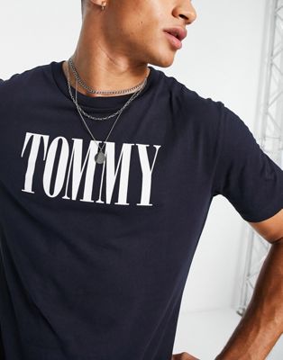 Tommy Hilfiger swim t-shirt in navy co-ord