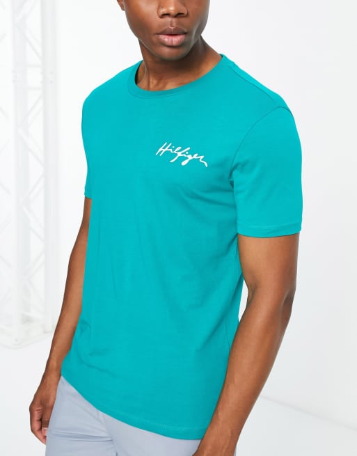 Tommy hilfiger turquoise store shirt